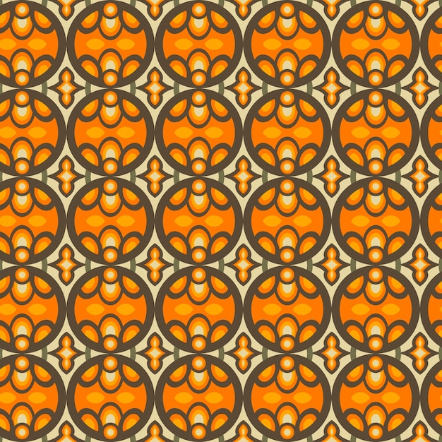 Flat design retro renew repetitive pattern