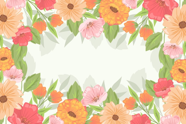 Flat design spring background