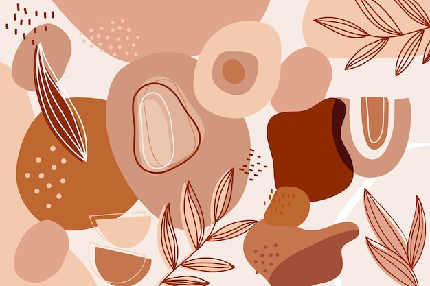 Flat design terracotta background