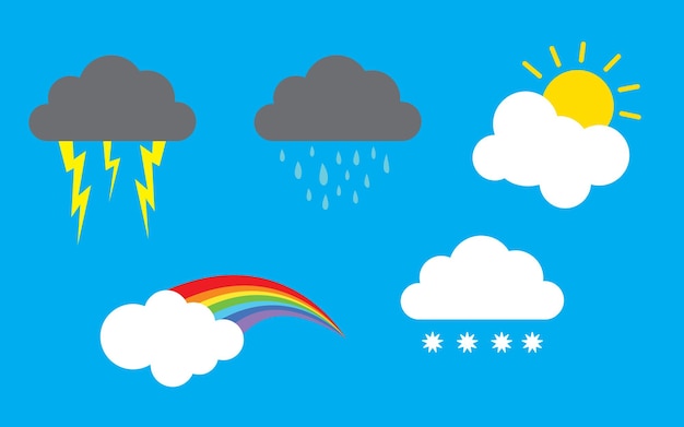 flat design weather icon vector illustration.set icon.