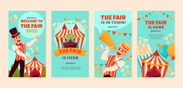 Flat fair instagram stories collection