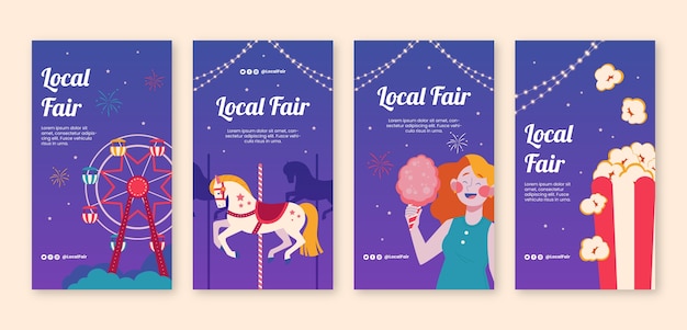 Flat fair instagram stories collection