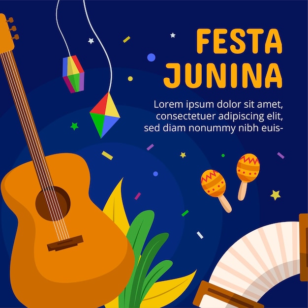 Flat Festa Junina Illustration 3