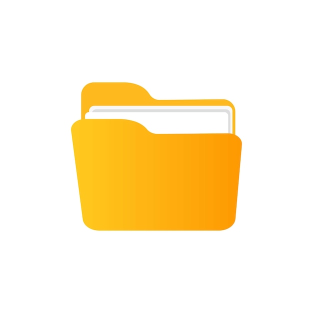 Flat folder icon vector illustration