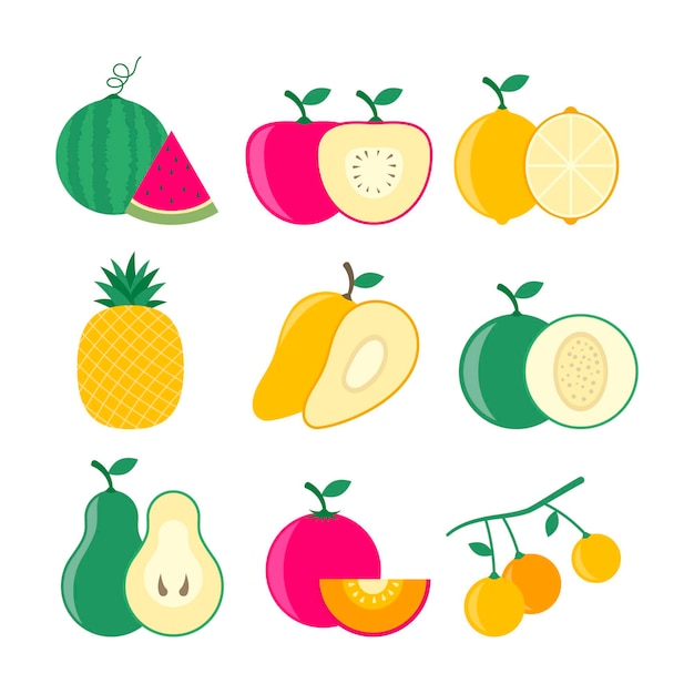 Flat fruit collection