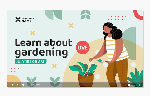 Flat gardening youtube thumbnail