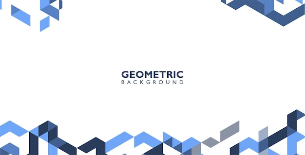 Flat geometric abstract shapes background