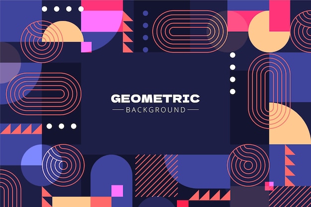 Flat geometric background