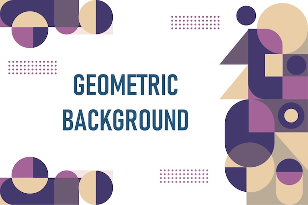 Flat geometric background