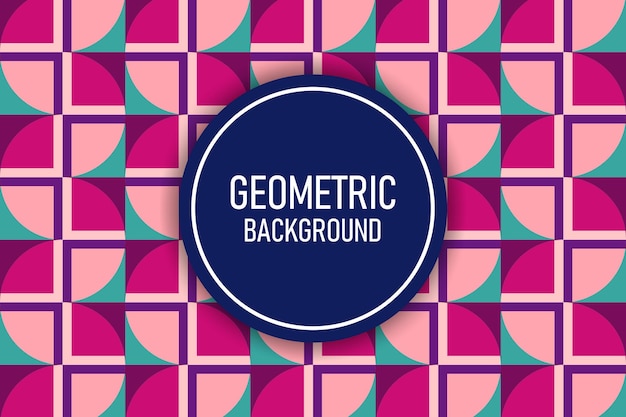 Flat geometric background