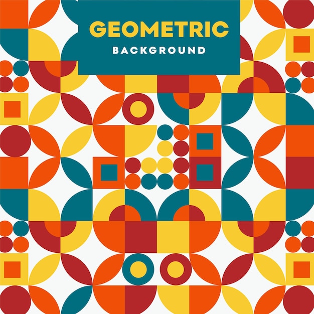 Flat Geometric Background