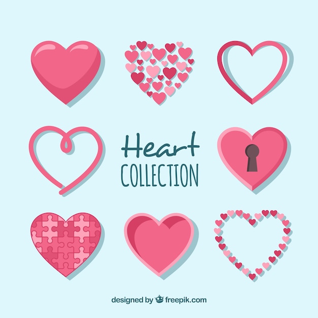 Flat heart collection