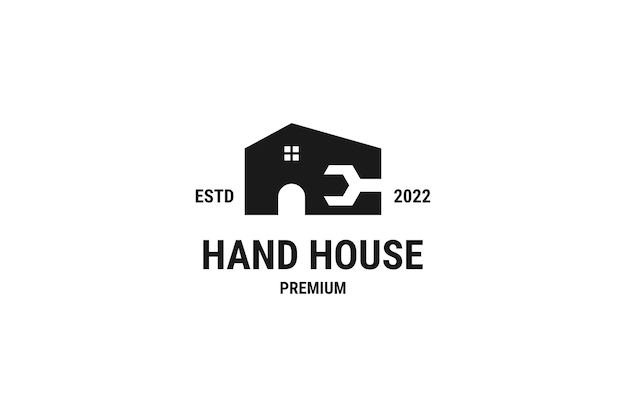 Flat home house service logo design vector icon illustration idea