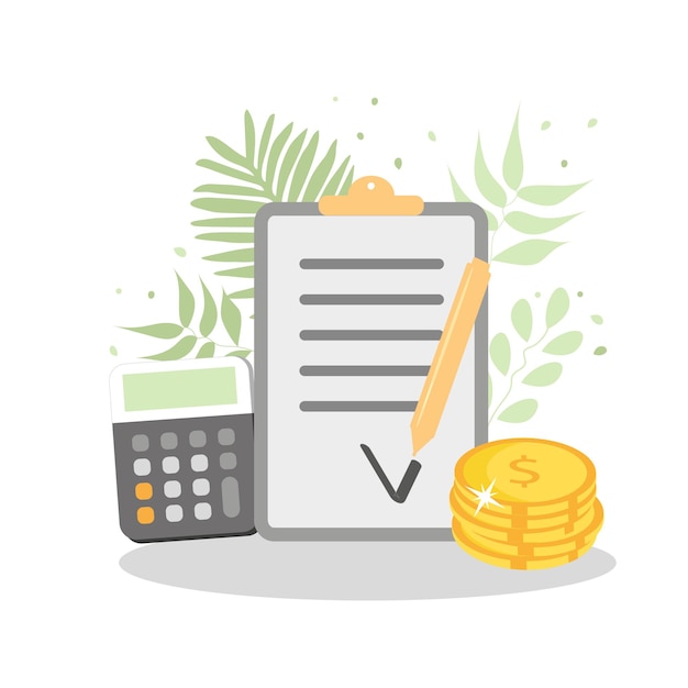 flat icon accounting finance budget management