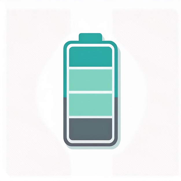 Vector flat icon of a battery vector