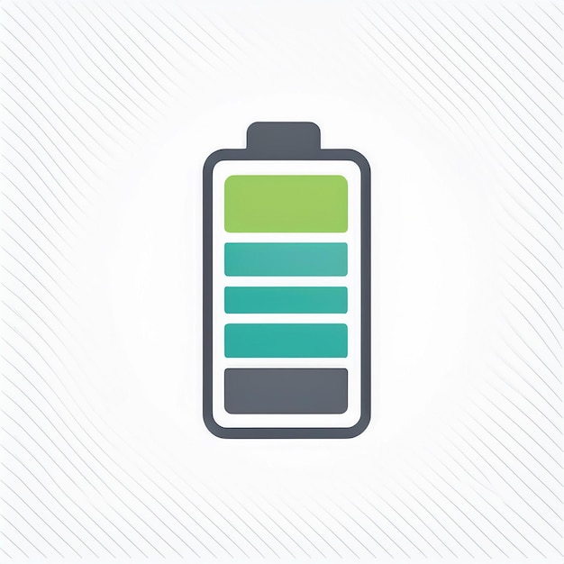 Vector flat icon of a battery vector