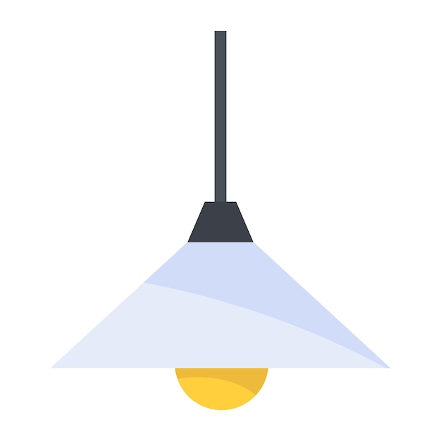 A flat icon of ceiling lamp 