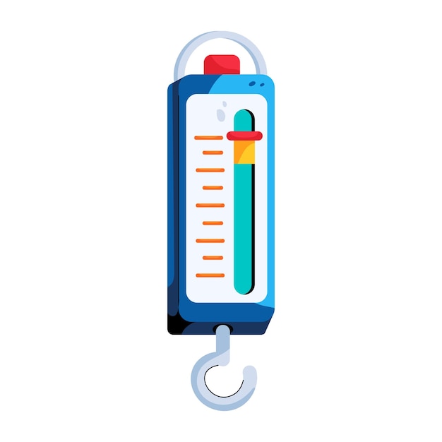 A flat icon of newton meter