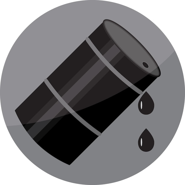 Flat icon oil barrel