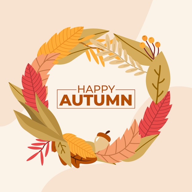 Flat illustration for autumn celebration