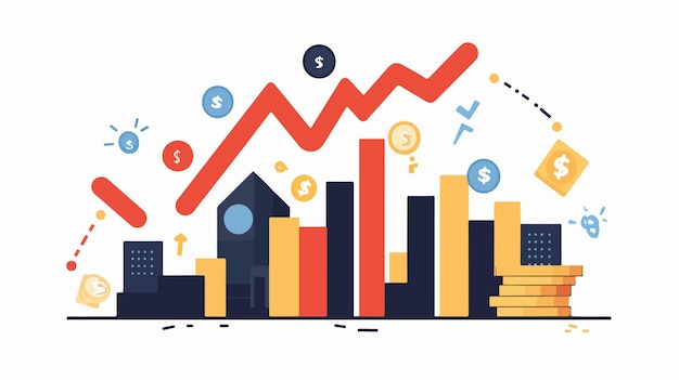 Flat Illustration of Financial Crisis and Economy Concept