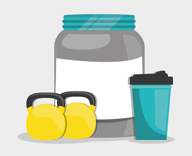 Flat illustration of healthy lifestyle design 