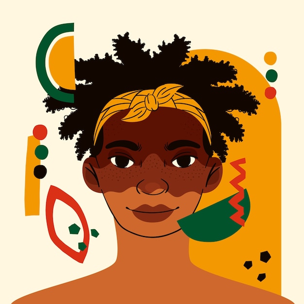 Flat illustration for juneteenth celebration