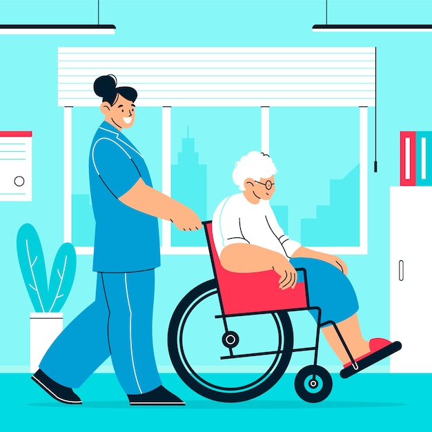 Flat illustration for national nurses week