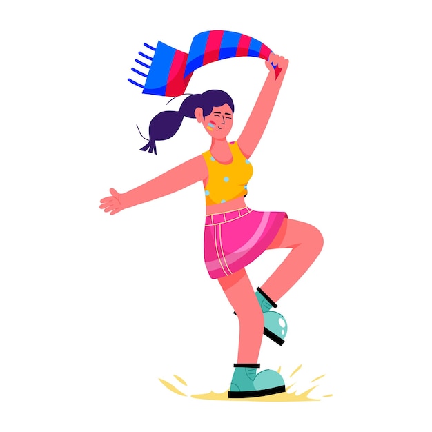 Flat illustration of pride celebration