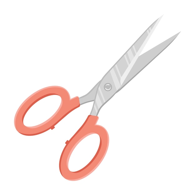 Flat illustration of scissors