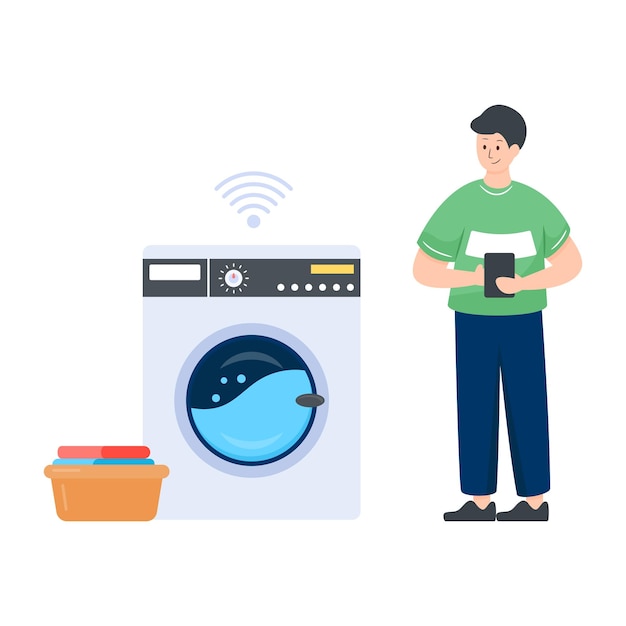 Flat illustration of thermostat