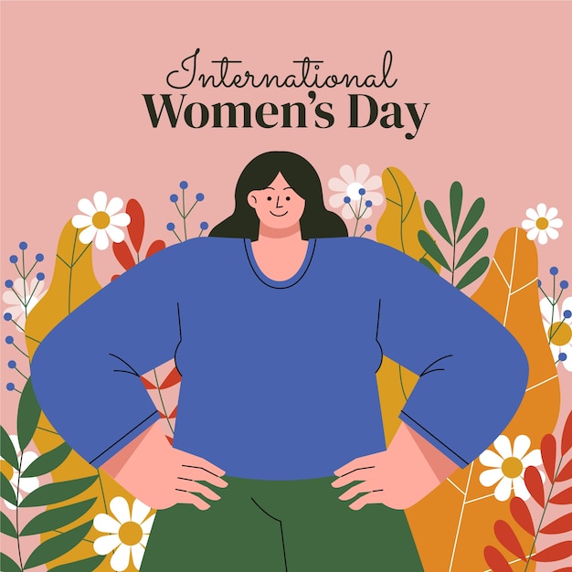 Flat international women's day illustration