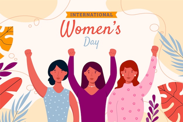 Flat international women's day illustration