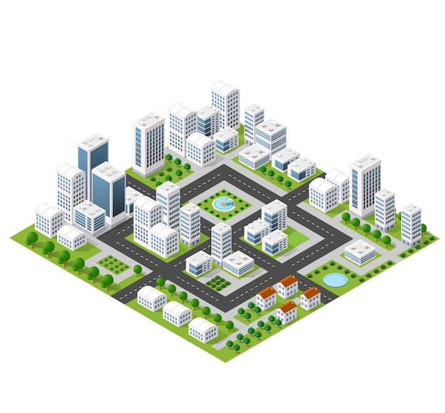 Flat isometric map