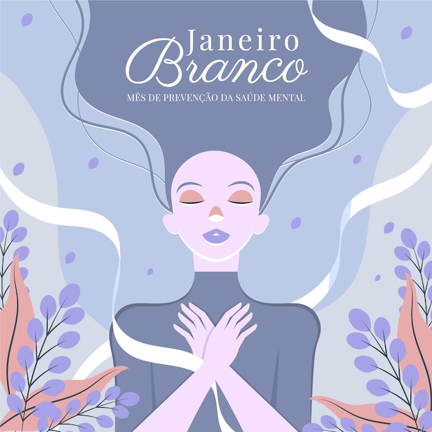 Flat janeiro branco illustration