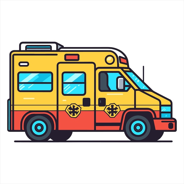 flat labor trucks vector illustration