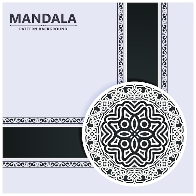 Flat mandala arabesque background