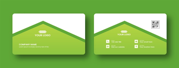 Flat and minimal Business Card Creative and Eligen Business Card Template. Minimal visiting card