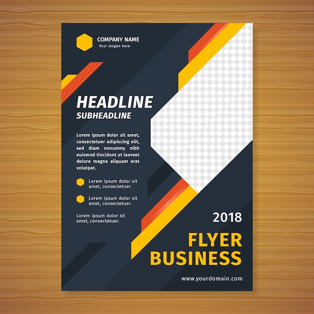 Flat modern flyer business 