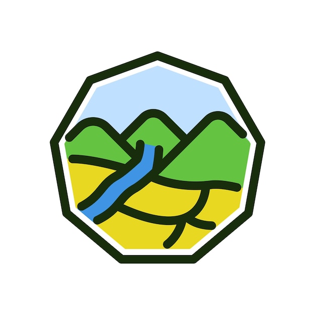 Flat nature icon