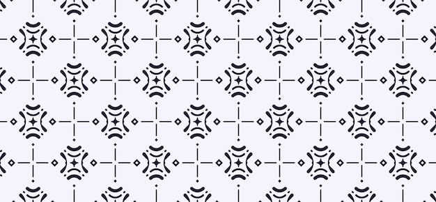 Flat ornament line pattern design