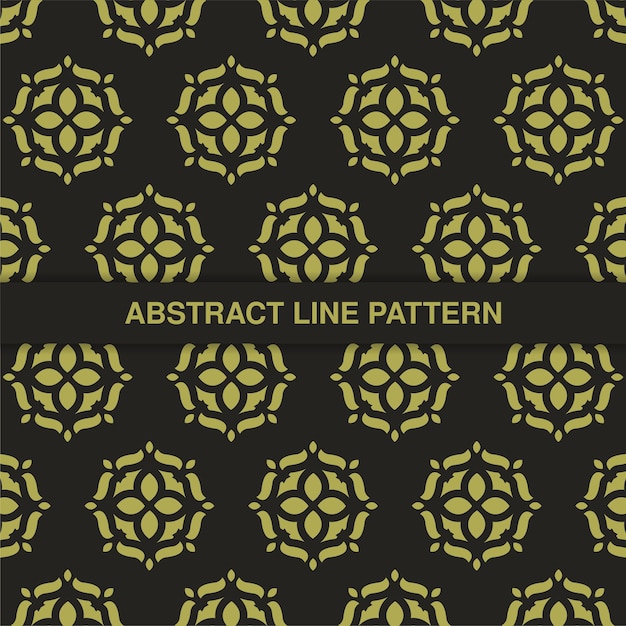 Flat ornament line pattern design