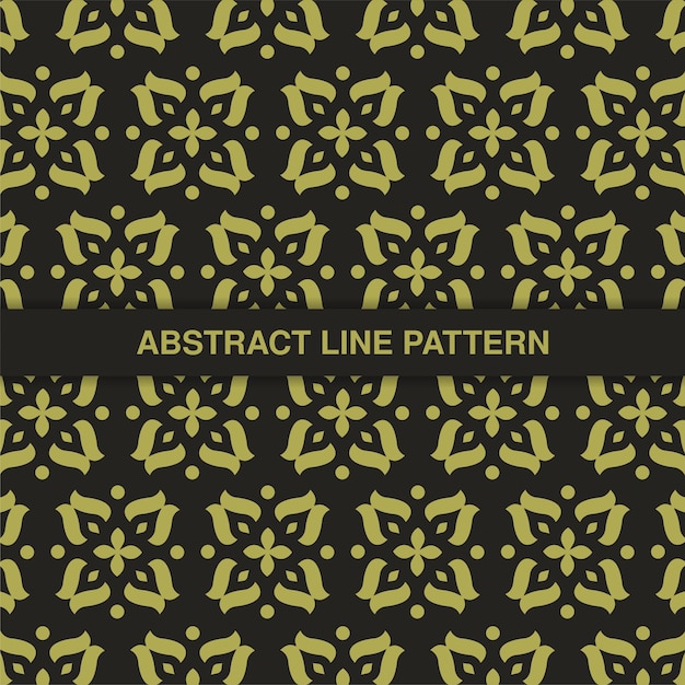 Flat ornament line pattern design