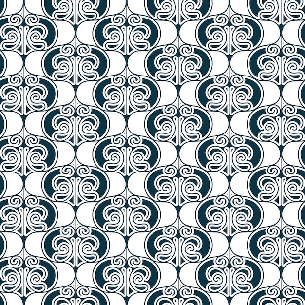 Flat ornament line pattern design