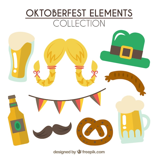 Flat pack of oktoberfest elements