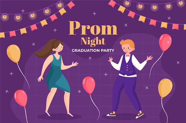 Flat prom background