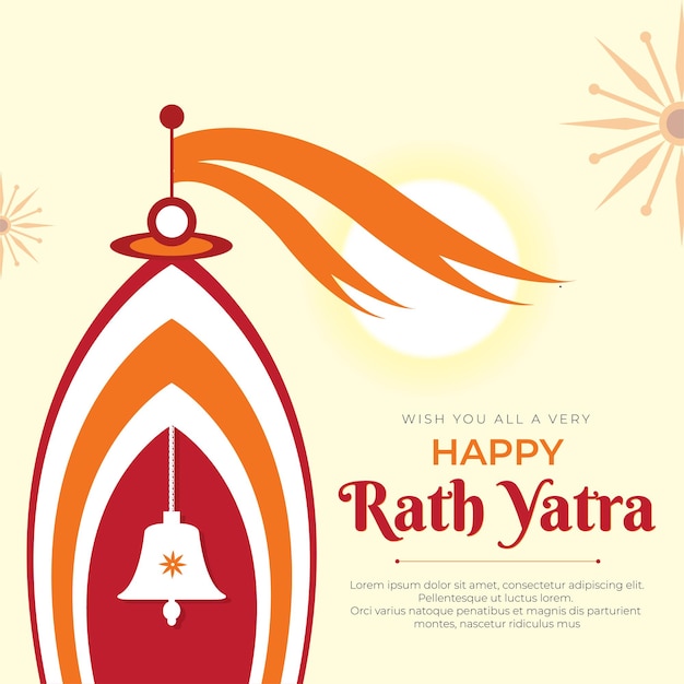 Flat rath yatra Indian festival