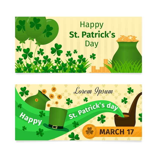 FLAT SAINT PATRICK'S BANNER