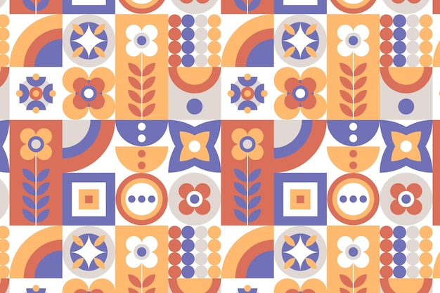 Flat scandinavian design pattern