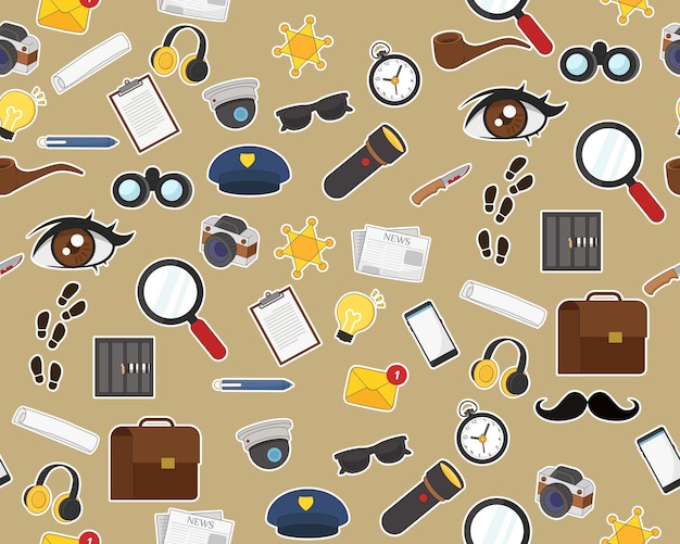  flat seamless texture pattern Detective story